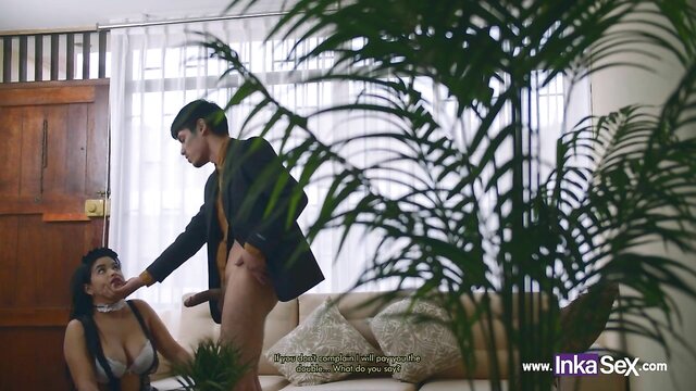Latina empregada com seios grandes na EPIC FINALE de InkaSex. Assista a este vídeo erótico e muito mais.