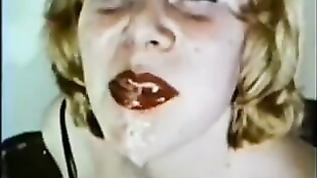 Juicy Lucy gives a silent blowjob in vintage video