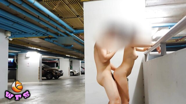 Hidden camera captures real public sex in Bangkok parking lot