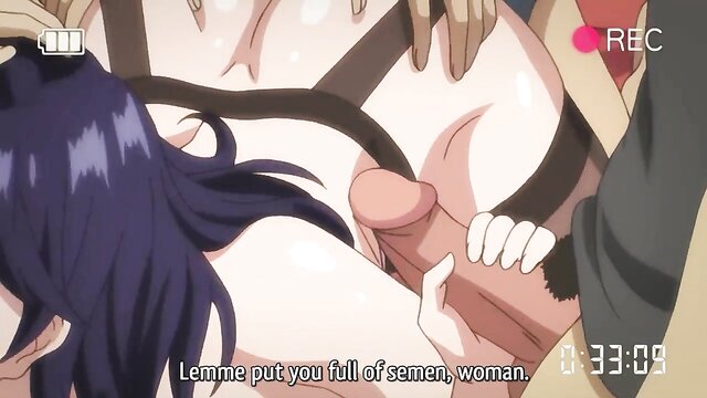 Cum in mouth and creampie action in this anime hent ai video