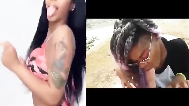 Black girls and white cock: a steamy video