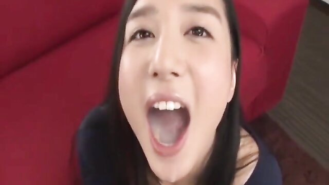 Watch Iori Kogawa swallow in this Asian blowjob porn video