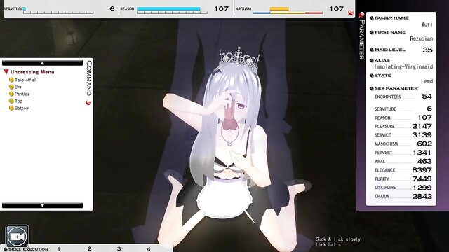 Customize your maid in 3D and have fun with her