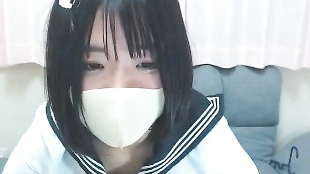 JC\'s Asian webcam show with a cumshot finale