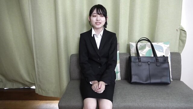Amateur Japanese cosplay Lixu in clothed sex with recruit suit