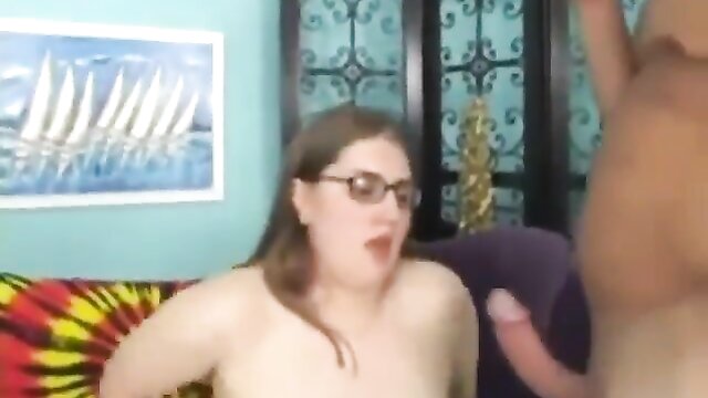 Watch a chubby nerdy girl get pounded in this amateur porn video