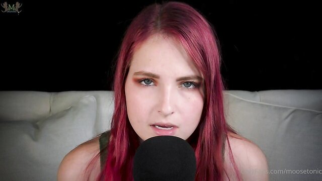 Get lost in the soothing sounds of a homemade massage with a redheaded ASMR queen