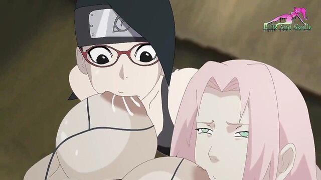 Sakura and Sarada vs Hinata in Naruto Arabian Porn