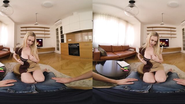Blonde MILF\'s Virtual Sex Therapy Session in 60 FPS VR